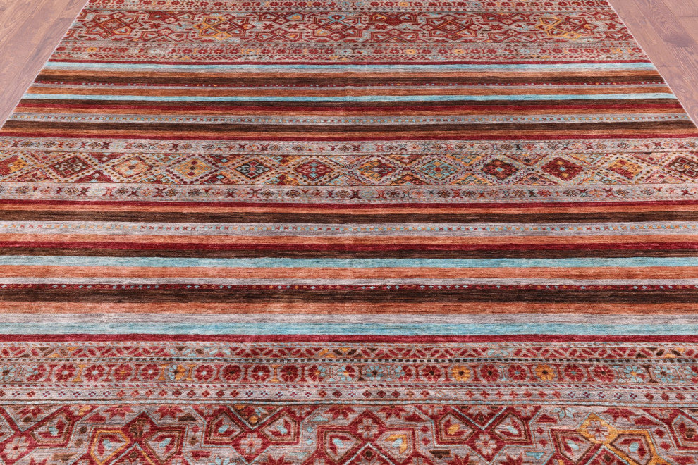 Khorjin Tribal Handmade Wool Rug 8' 2" X 9' 8" Q7413