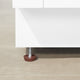 Ove Decors Rider 60" Double Sink Bathroom Vanity, White With Black Hardware