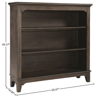 Taylor 49"H Wood Bookcase, River Rock