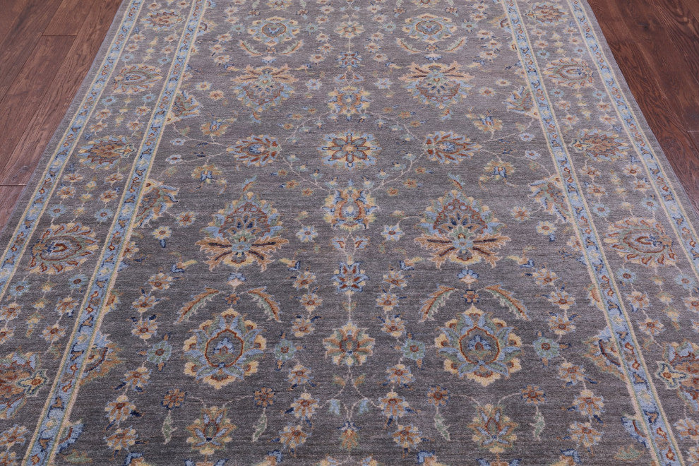 Turkish Oushak Handmade Wool Rug 6' 0" X 8' 9" - Q12822