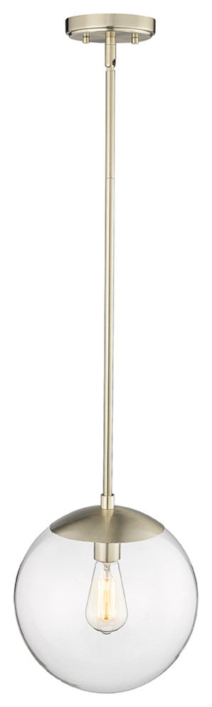 1 Light 11" Modern Gold Pendant