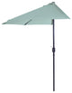 Pure Garden 9' Half Round Patio Umbrella, Dusty Green