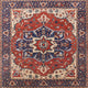 Ahgly Company Indoor Square Mid-Century Modern Area Rugs, 3' Square