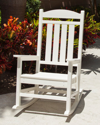 Polywood Presidential 3-Piece Rocker Set, White
