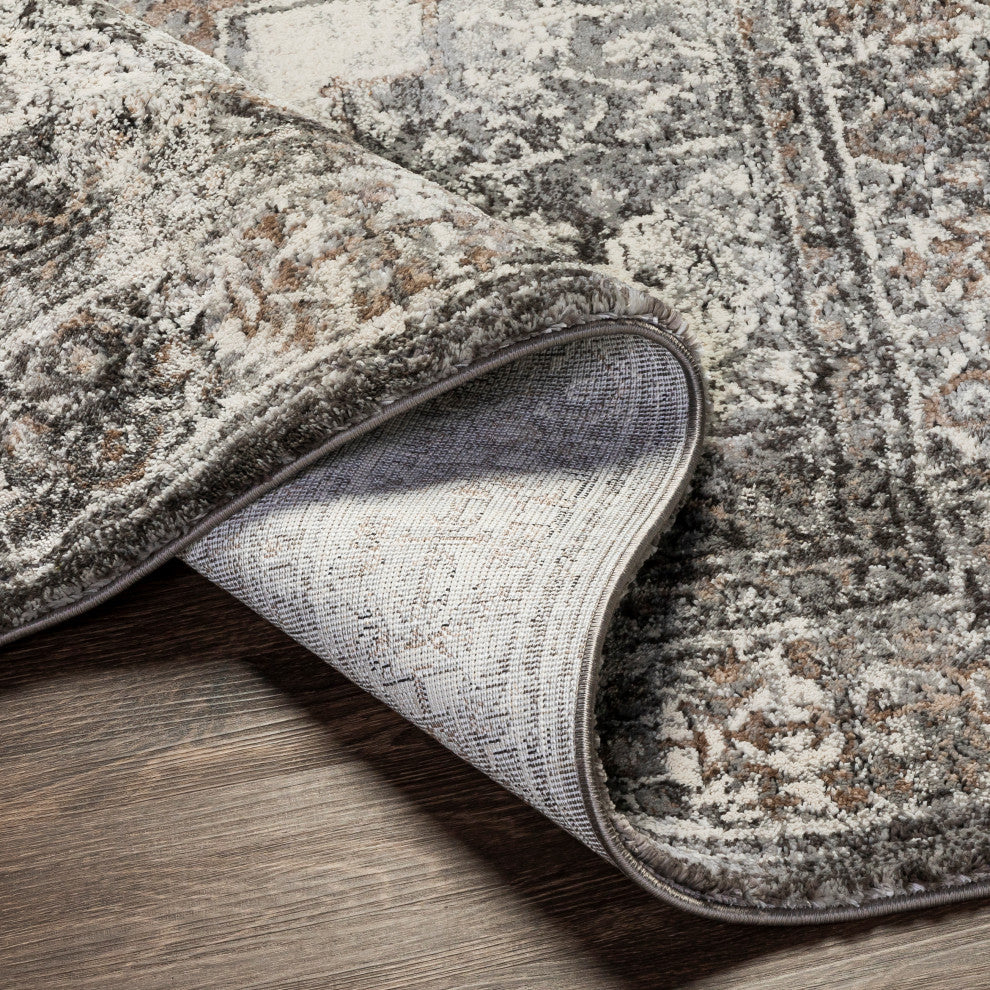 Surya Montana MTN-2306 Machine Woven Area Rug, Gray, 7'10" x 10'