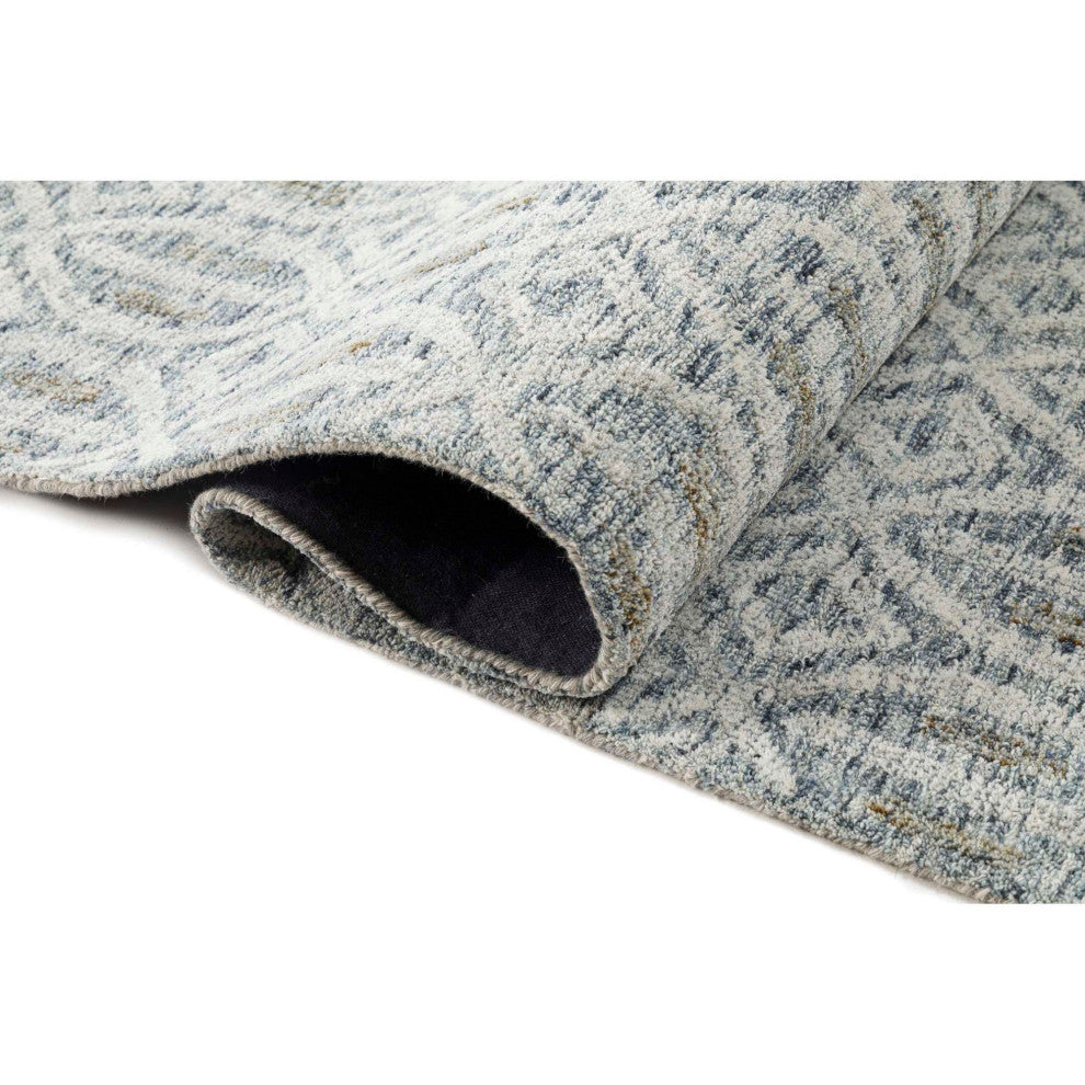 Lyon Palm Area Rug, Blue, 2'x3'