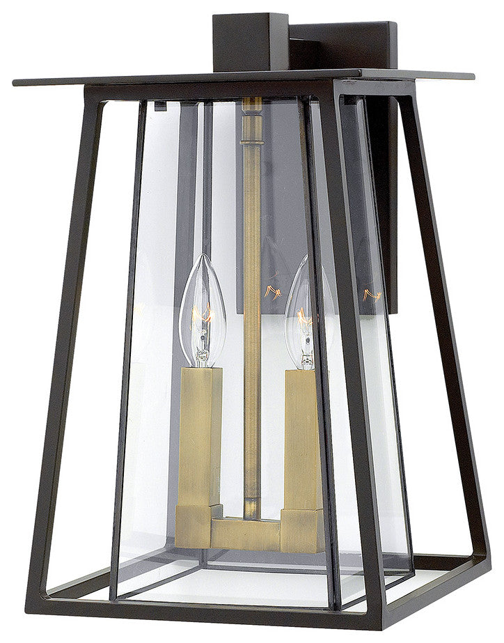 Hinkley Walker Medium Wall Mount Lantern, Buckeye Bronze