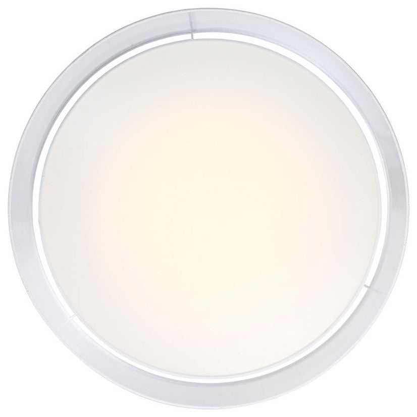 Metropolis 30" LED Semi Flush Mount 3000K, Brushed Nickel
