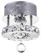 7" LED Chrome Crystal Flush Mount