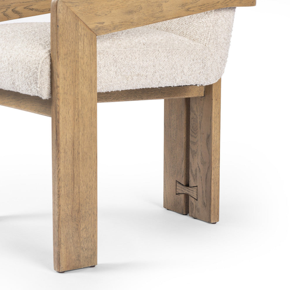 Roxy Dining Armchair Somerton Ash, Smoked Grey