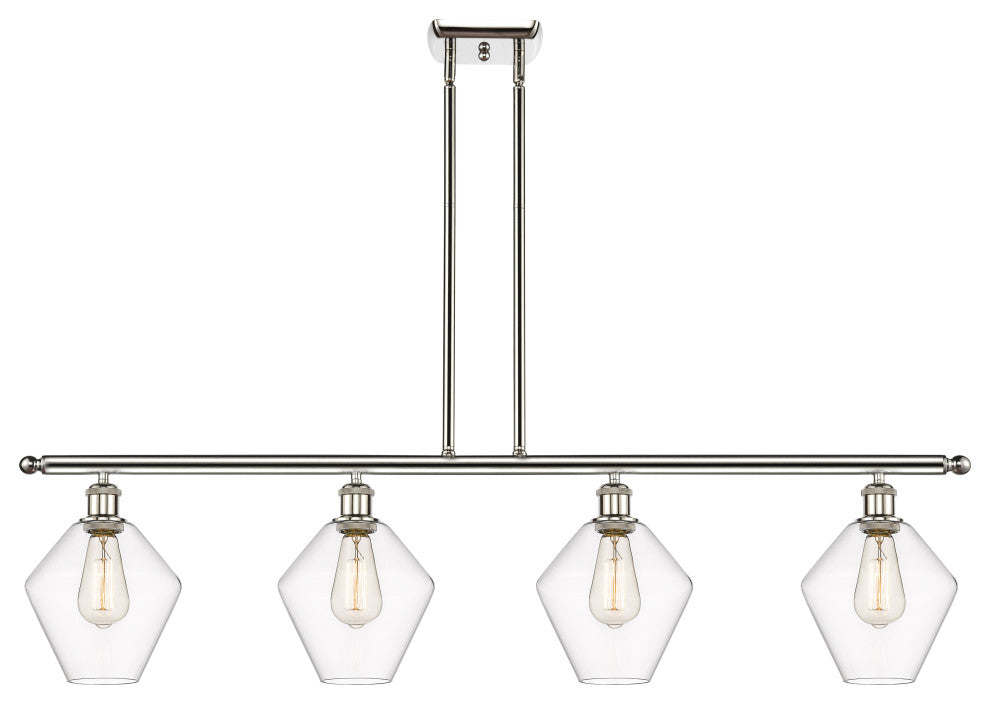 Innovations 516-4I-PN-G652-8-LED 4-Light Island Light, Polished Nickel