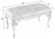 Grace Upholstered 38"W Bench, Dark Brown