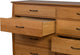 Cascade 8 Drawer Double Dresser, Natural Cherry