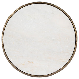 Switlania Marble Accent Table, White