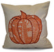 Pumpkin Patch Geometric Print Pillow, Orange, 18"x18"