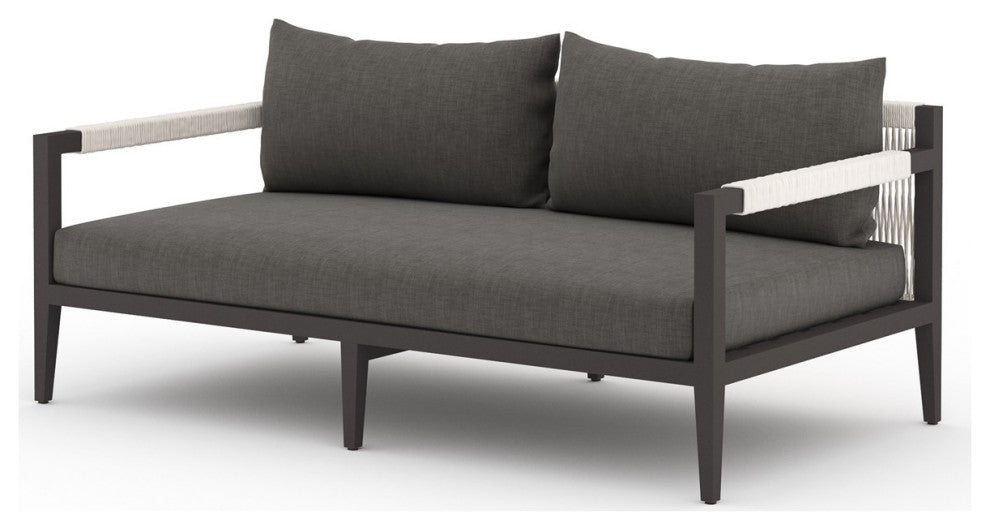 Sherwood Outdoor Sofa-63"-Bronze/Char