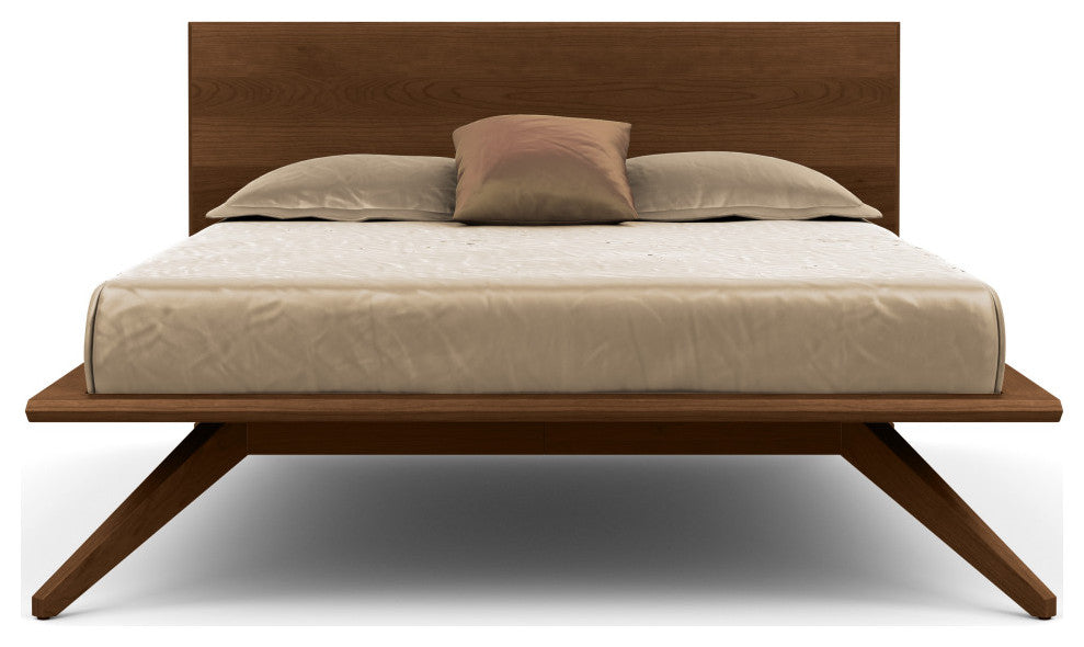 Copeland Astrid Bed With 1 Headboard Panel, Saddle Cherry, King