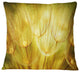 Soft Yellow Dandelion Flowers Floral Throw Pillow, 18"x18"