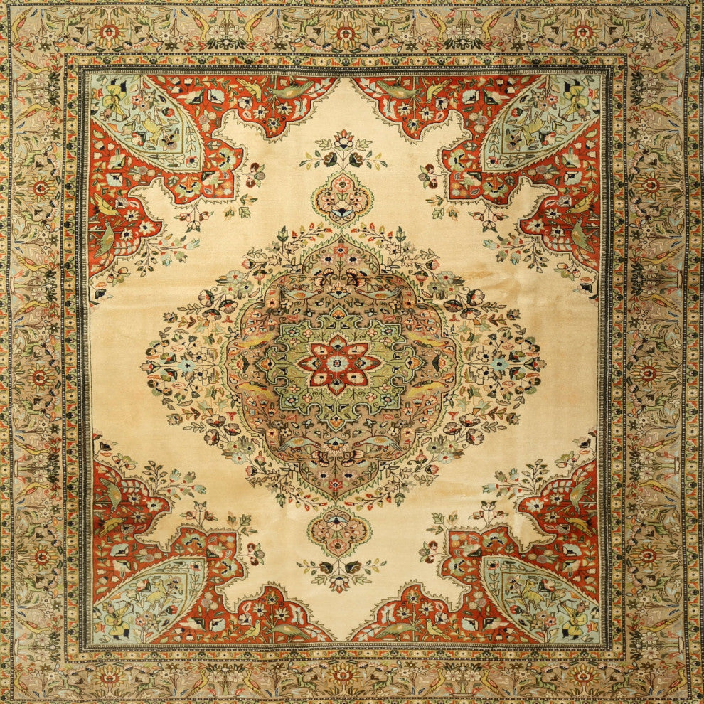 Ahgly Company Indoor Square Traditional Area Rugs, 6' Square