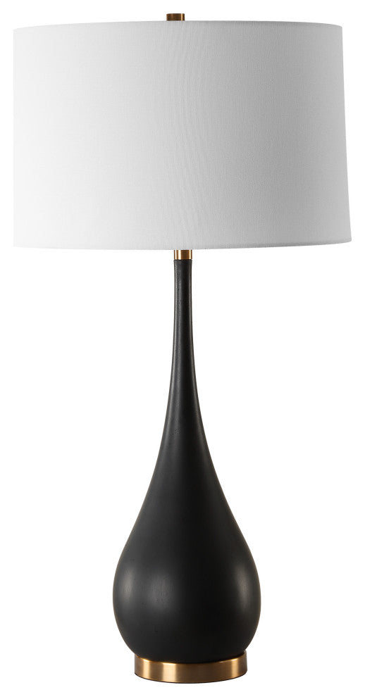 Uttermost Nocturnal Black Table Lamp