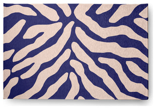 Animal Stripe Spring Chenille Rug, Purple, 2'x3'