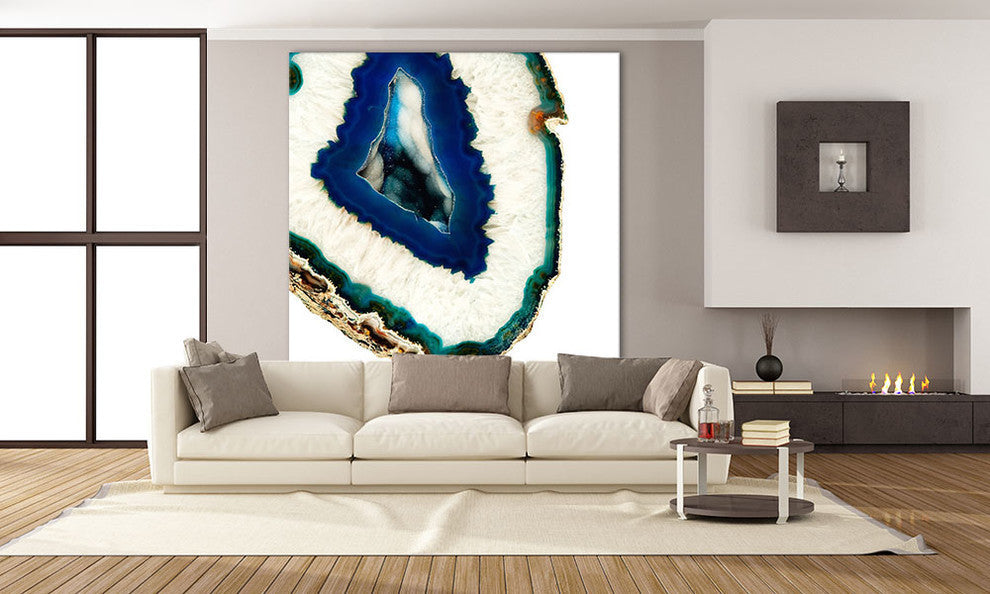 "Mediterranean Agate A" Fine Art Canvas Print, 54"x54"