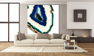 "Mediterranean Agate A" Fine Art Canvas Print, 54"x54"