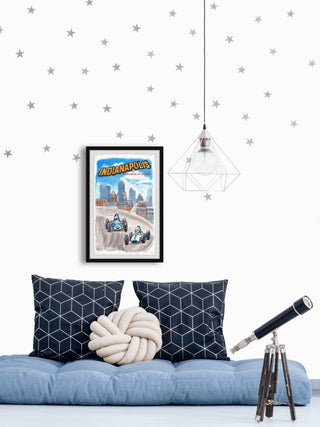 "Indianapolis Racing" Framed Painting Print, 20x30