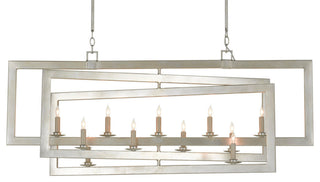 Middleton Rectangular Silver Chandelier