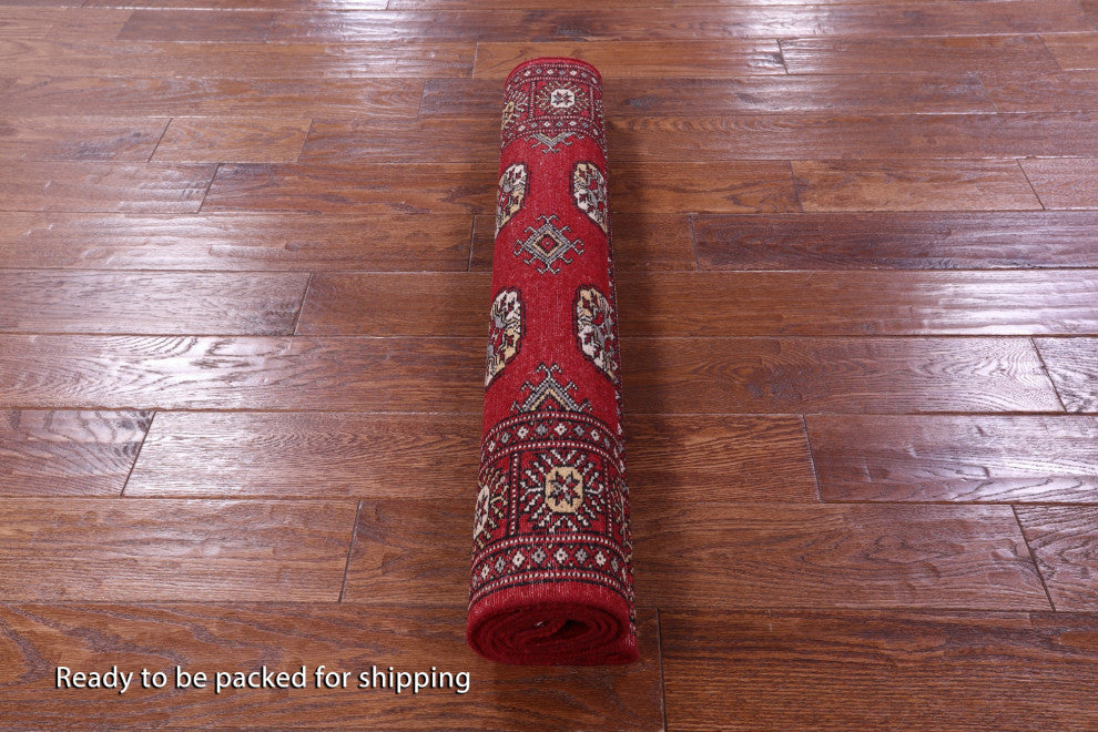 Signed Silky Bokhara Handmade Wool Rug 3' 2" X 5' 4" - Q13803