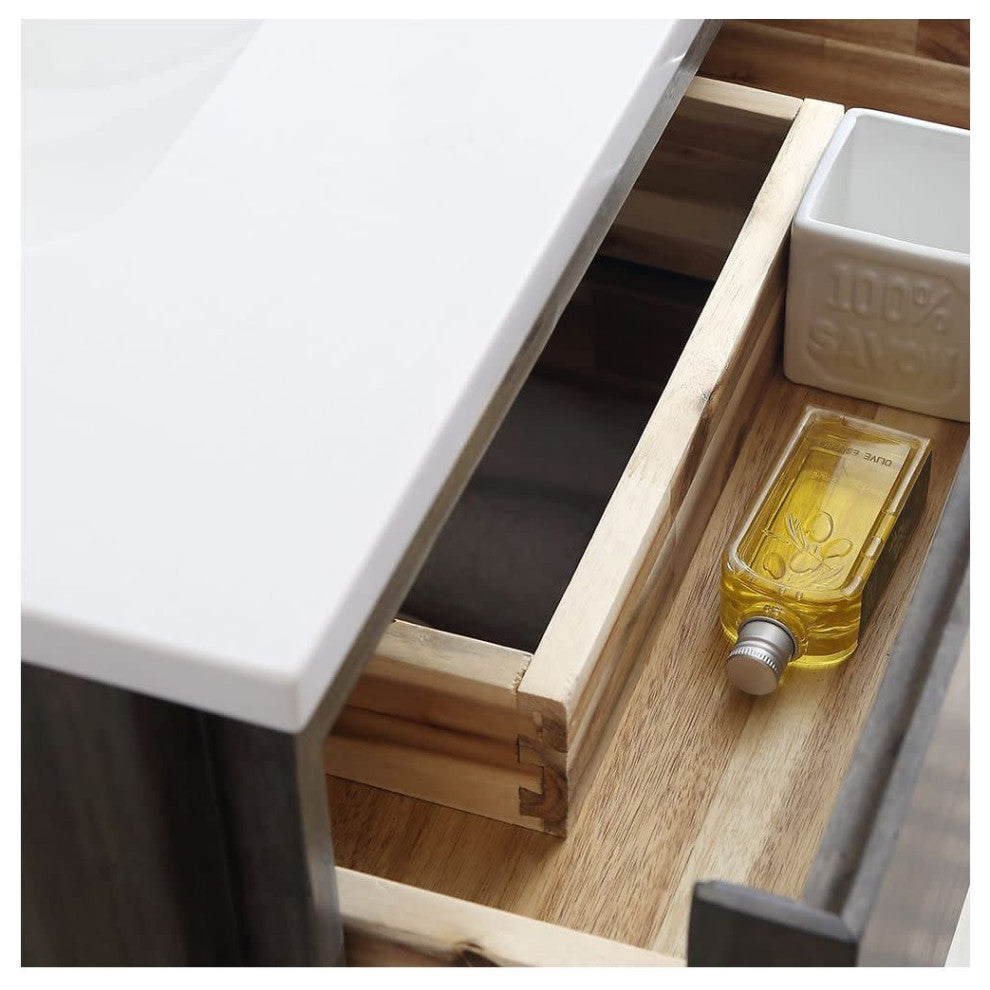 Fresca Formosa Modern 70" Ash Floor Standing Double Sink Bathroom Cabinet