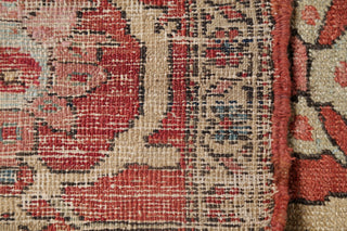 Consigned, Antique Handmade Faded Traditional Persian Area Rug, Green, 11x15