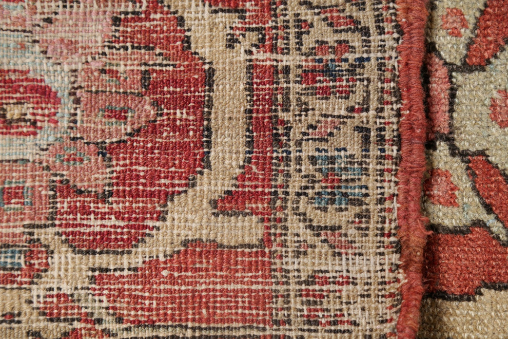 Consigned, Antique Handmade Faded Traditional Persian Area Rug, Green, 11x15