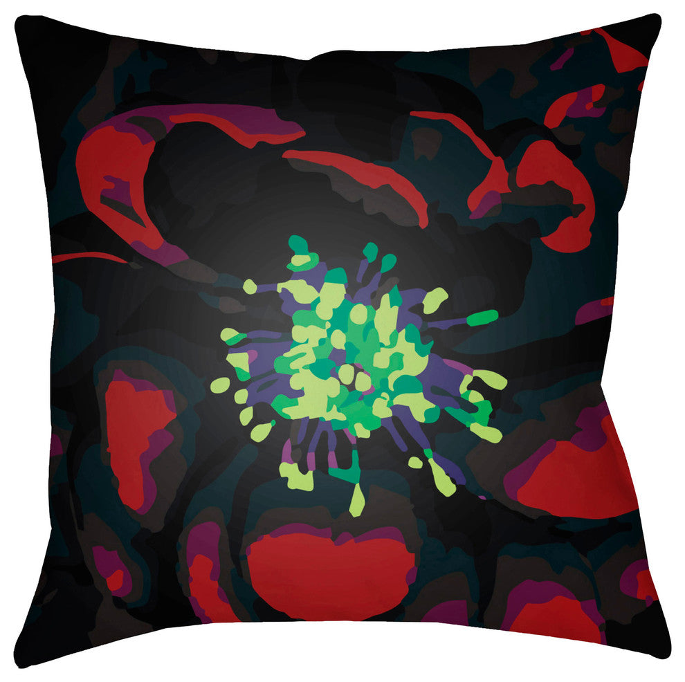 Abstract Floral, 22x22x5 Pillow