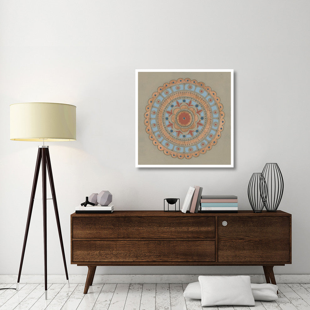 "Copper Mandala II" Digital Paper Print by Kathrine Lovell, 38"x38"