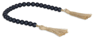 Akaida Dark Blue Wooden Bead Tassel Decor