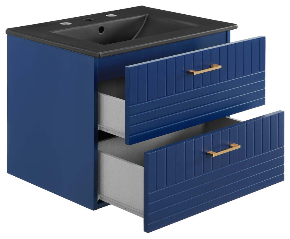 Daybreak 24" Bathroom Vanity, Blue Black
