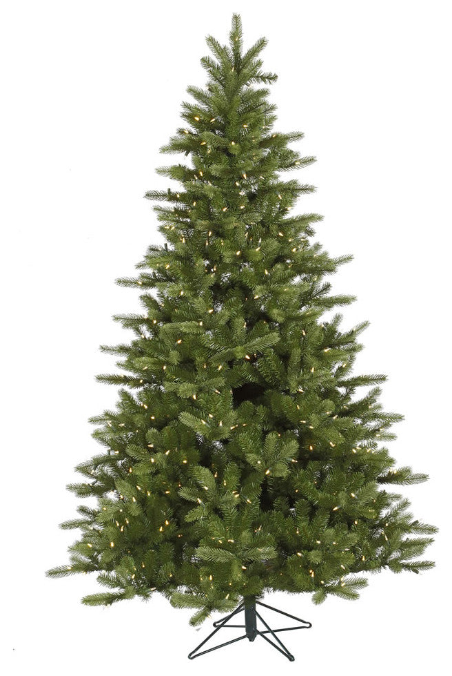 Vickerman King Spruce Artificial Christmas Tree, Warm White Led Lights, 9'