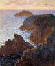 Claude Oscar Monet Rocks at Belle-Ile Port-Domois Gallery Wrapped Canvas Print