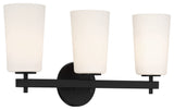 Colton 3 Light Black Wall Mount