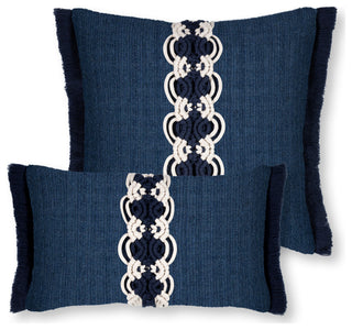 Distinction Indigo Indoor/Outdoor Performance Pillow, 20" x 20"