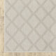 Parlan Geometric Lattice Indoor-Outdoor Area Rug, Ivory, 1'10"x7'3"