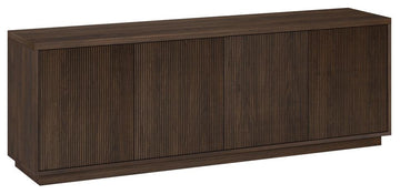 Hanson Rectangular TV Stand for TV's up to 75 in Alder Brown