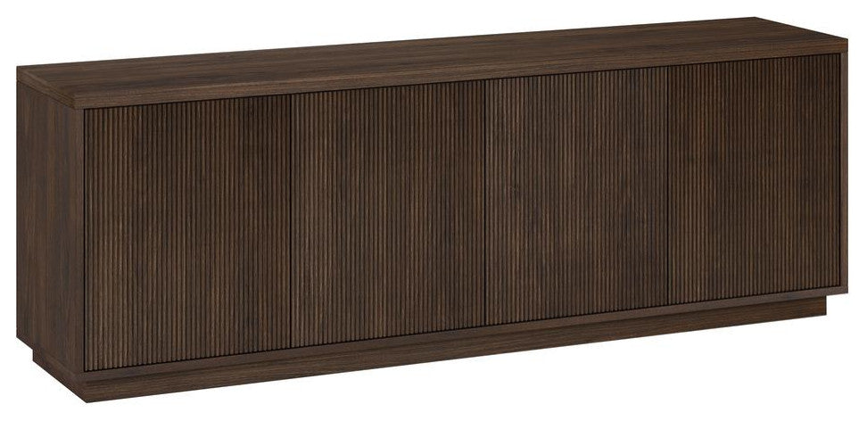 Hanson Rectangular TV Stand for TV's up to 75 in Alder Brown