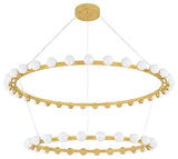 Corbett Lighting 484-61 Linus 61"W Ring Chandelier - Vintage Brass