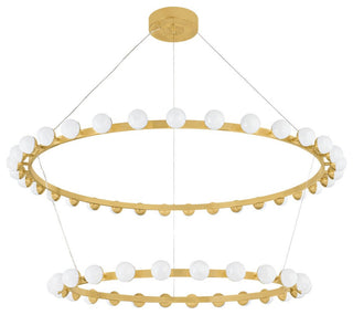 Corbett Lighting 484-61 Linus 61"W Ring Chandelier - Vintage Brass