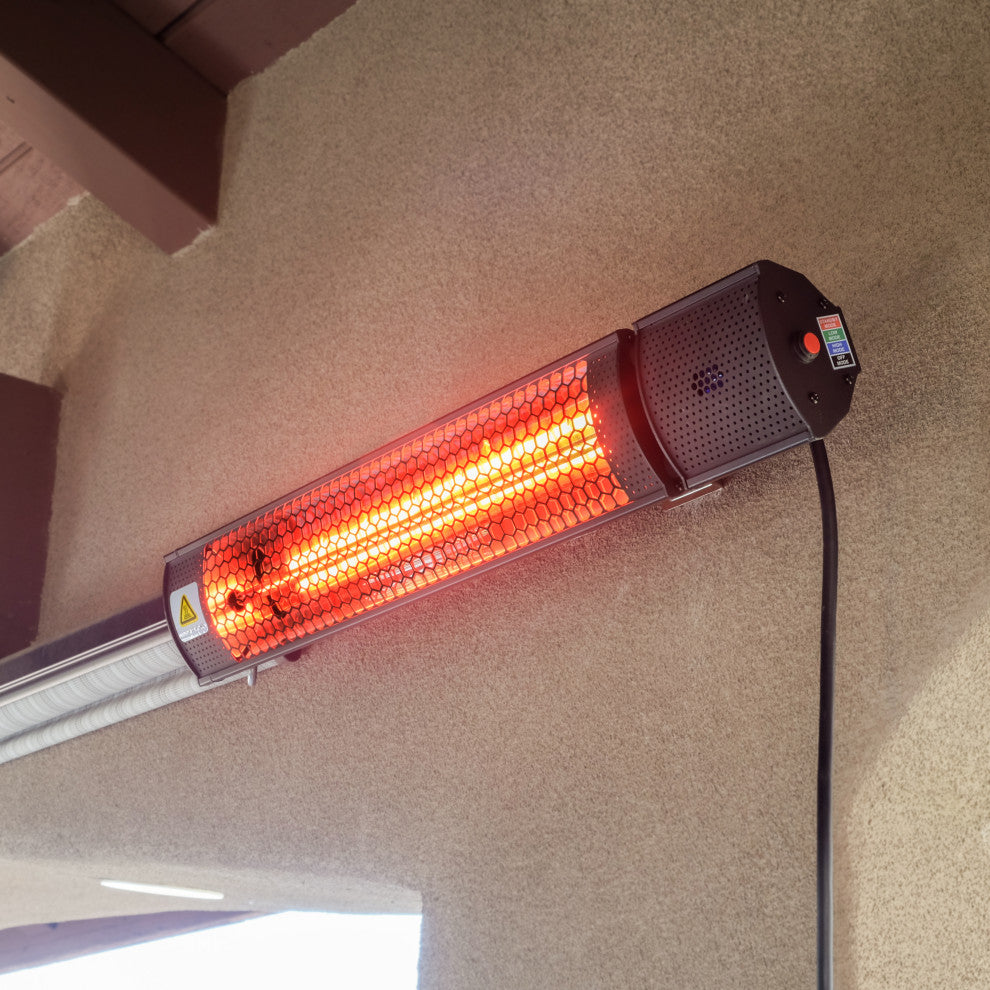 Permasteel 1500W Electric Mounted Patio Heater with Remote Control