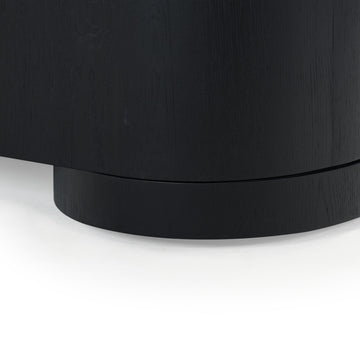 Safavieh Couture Jesbelina Oval Wood Sideboard, Black