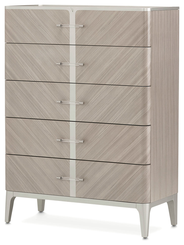 Lanterna Highboy Chest - Silver Mist
