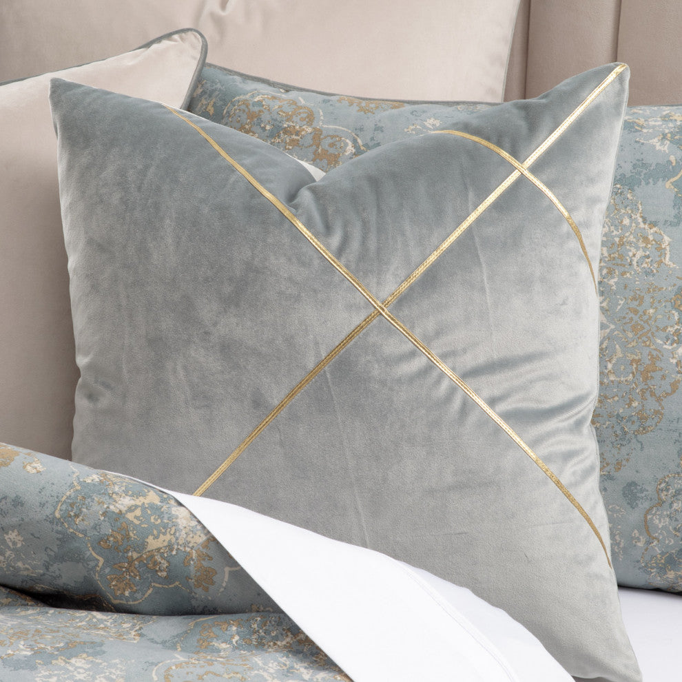 Debonair 10-Piece King Comforter Set, Mist